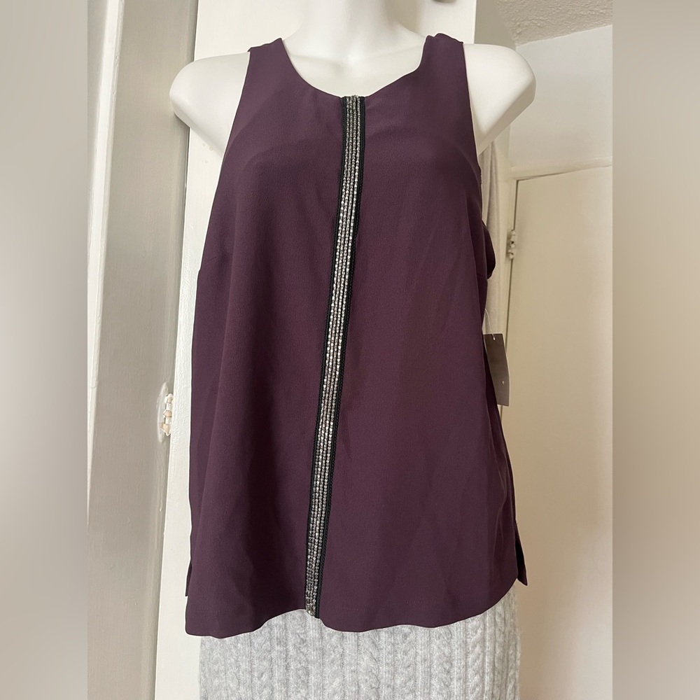 Trouve Plum Sleeveless Top